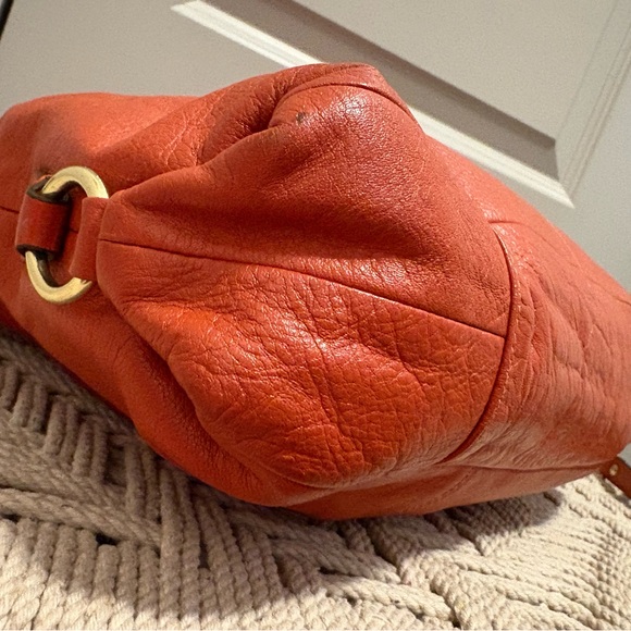 Coach Ashley 2012 Leather Burnt Orange Leather Tote/Carryall - Picture 4 of 11